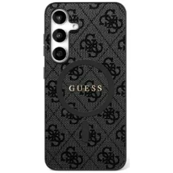   GUESS tok Samsung Galaxy S25 Ultra GUHMS25LG4GFRK (Mágneses PU 4G Ring Classic Logo) fekete tok