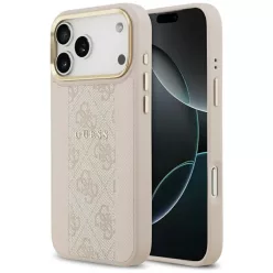 iPhone 17 Pro Max Guess 4G Stripe MagSafe tok rózsaszín