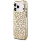 iPhone 17 Pro Max Guess Leopárd Csillámos MagSafe tok Barna