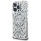 iPhone 16 Pro Fehér Karl Lagerfeld IML Karl Script Pattern MagSafe tok