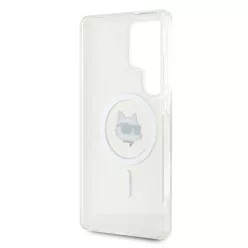   KARL LAGERFELD tok SAMSUNG S25 Ultra KLHMS25LHLSCHH (Magnetic IML Metal Choupette Head) fehér tok
