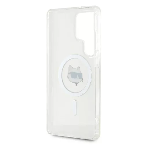 KARL LAGERFELD tok SAMSUNG S25 Ultra KLHMS25LHLSCHH (Magnetic IML Metal Choupette Head) fehér tok