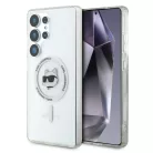 KARL LAGERFELD tok SAMSUNG S25 Ultra KLHMS25LHLSCHH (Magnetic IML Metal Choupette Head) fehér tok