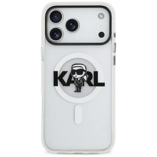 iPhone 17 Pro Max Átlátszó Karl Lagerfeld - IML MagSafe Sketch Logo (KLHMP17XHGKIGKBT) tok
