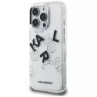 iPhone 16 Pro Átlátszó Karl Lagerfeld IML Sketched Graphic tok