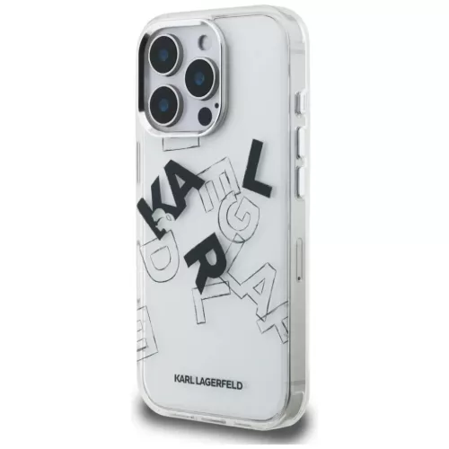 iPhone 16 Pro Átlátszó Karl Lagerfeld IML Sketched Graphic tok