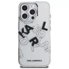 iPhone 16 Pro Átlátszó Karl Lagerfeld IML Sketched Graphic tok