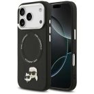 iPhone 17 Pro Max Karl Lagerfeld Karl & Choupette Pins MagSafe tok Fekete tok