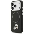 iPhone 17 Pro Max Karl Lagerfeld Karl & Choupette Pins MagSafe tok Fekete tok