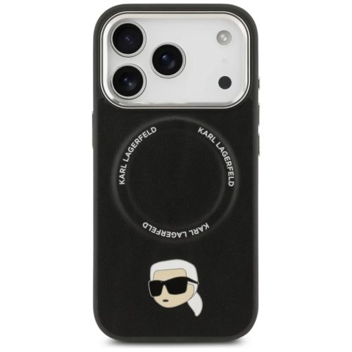 iPhone 17 Pro Max Karl Lagerfeld Karl Pin MagSafe tok Fekete tok