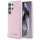 Karl Lagerfeld Saffiano Full Wrapped Elongated Metal Logo MagSafe tok Samsung Galaxy S25 Ultra - Pink tok