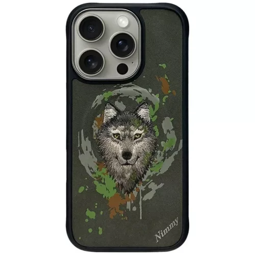 NIMMY tok WOLF kompatibilis MagSafe funkcióval IPHONE 16 Pro készülékhez sötétszürke
