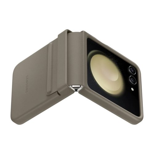 Samsung Galaxy Z Flip 5 Samsung bőr tok EF-VF731PAE Etoupe gyári