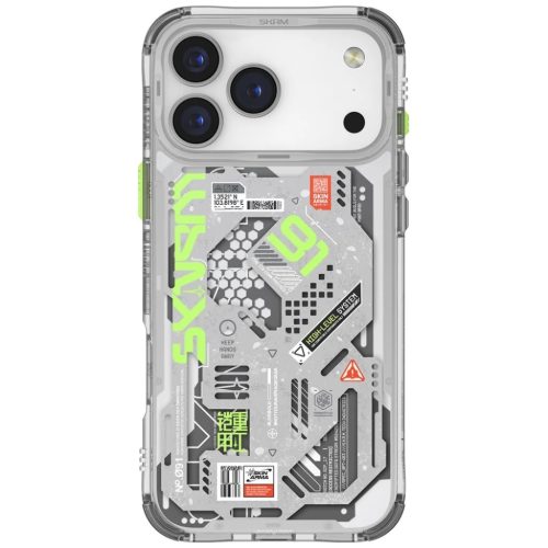 iPhone 17 Pro Max átlátszó mágneses töltésre alkalmas tok Skinarma Spectra tok