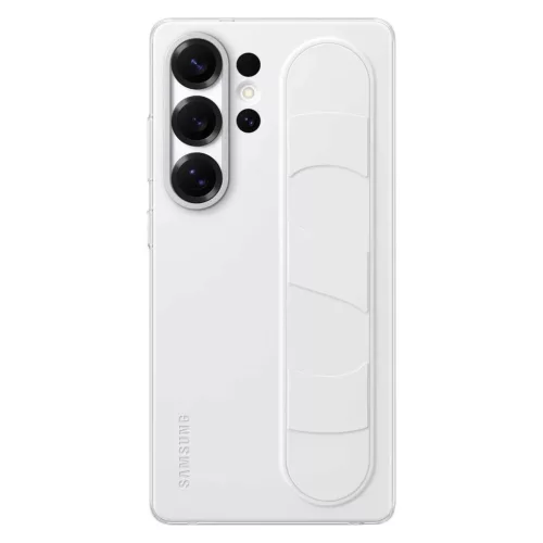 Samsung Álló Fogantyús Tok EF-GS938CWEGWW Szilikon Tok Tartóval / Állvánnyal Samsung Galaxy S25 Ultra számára - Fehér Tok