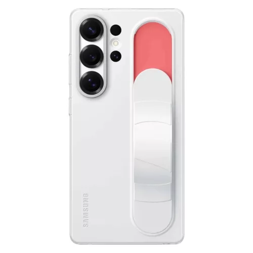 Samsung Álló Fogantyús Tok EF-GS938CWEGWW Szilikon Tok Tartóval / Állvánnyal Samsung Galaxy S25 Ultra számára - Fehér Tok