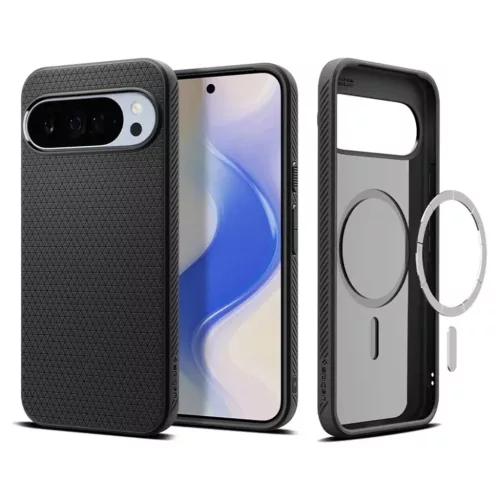 Google Pixel 10 Pro XL Spigen - Liquid Air MagSafe - Matt Fekete tok