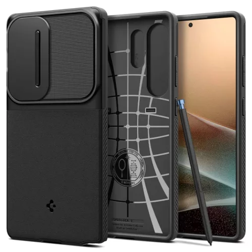 Galaxy S25 Ultra Fekete Spigen Optik Armor tok