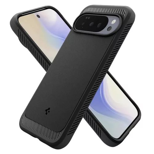 Google Pixel 10 Pro XL Spigen Rugged Armor MagSafe - Matt Fekete tok