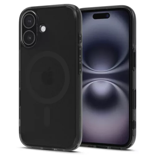 iPhone 16 Fagyos Fekete Spigen Ultra Hibrid „T” Mag Magsafe tok