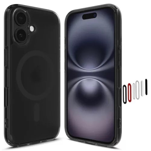 iPhone 16 Fagyos Fekete Spigen Ultra Hibrid „T” Mag Magsafe tok