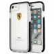 Ferrari Hardcase FEGLHCP7BK iPhone 7/8 SE 2020 / SE 2022 ütésálló átlátszó fekete tok
