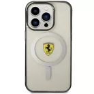 Ferrari FEHMP14XURKT iPhone 14 Pro Max 6.7" átlátszó kemény tok Outline Magsafe