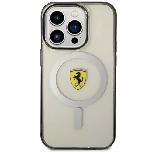 Ferrari FEHMP14XURKT iPhone 14 Pro Max 6.7" átlátszó kemény tok Outline Magsafe