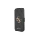 iPhone 13 Pro Max Guess PU 4G Metal Logo fliptok szürke (GUBKP13X4GMGGR)