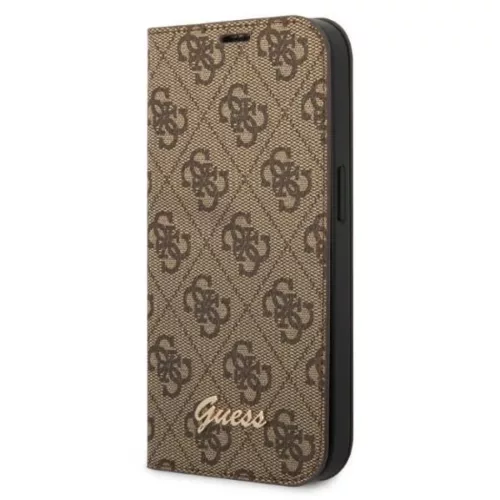 Guess GUBKP14XHG4SHW iPhone 14 Pro Max 6.7" barna / barna fliptok 4G Vintage Arany Logo
