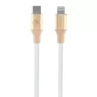 Lightning USB kábel - Guess GULMARG USB-C - 1.5m Gyors töltés világos arany Dombornyomott Logó