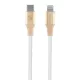 Lightning USB kábel - Guess GULMARG USB-C - 1.5m Gyors töltés világos arany Dombornyomott Logó
