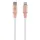 Guess Lightning USB-C kábel 1.5m Gyors Töltés rózsaszín dombornyomott logó