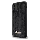 GUESS tok IPHONE 11 GUHCN61PSFDGSK (Sequin Script Metal) fekete tok
