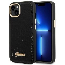   Guess GUHCP14MHGCRHK iPhone 14 Plus 6.7" fekete kemény tok Croco Collection