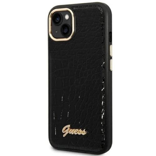 Guess GUHCP14MHGCRHK iPhone 14 Plus 6.7" fekete kemény tok Croco Collection