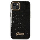 Guess GUHCP14MHGCRHK iPhone 14 Plus 6.7" fekete kemény tok Croco Collection