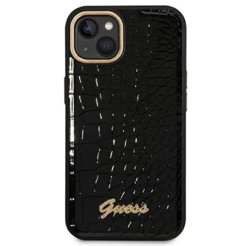 Guess GUHCP14MHGCRHK iPhone 14 Plus 6.7" fekete kemény tok Croco Collection