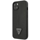 Guess GUHCP14MPSATLK iPhone 14 Plus 6,7" fekete/fekete hardcase SaffianoTriangle Logo tok