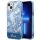 Guess GUHCP14MHGPLHB iPhone 14 Plus 6.7" Blauw hardcase Porcelain Collection tok