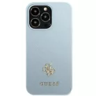 Guess Saffiano 4G Small Metal Logo tok iPhone 13 Pro Max-hoz - kék