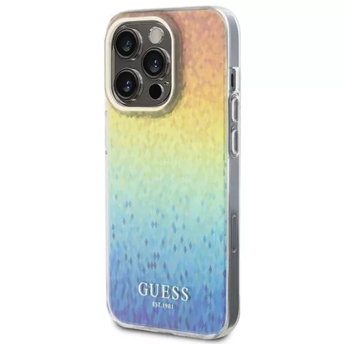 Guess IML Faceted Mirror Disco Iridescent tok iPhone 14 Pro Max - többszínű
