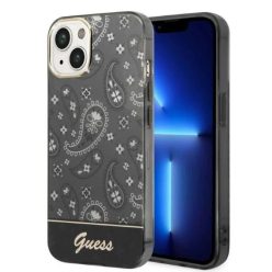   Guess GUHCP14MHGBNHK iPhone 14 Plus 6.7" fekete/fekete telefontok Bandana Paisley tok.