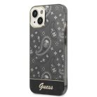 Guess GUHCP14MHGBNHK iPhone 14 Plus 6.7" fekete/fekete telefontok Bandana Paisley tok.