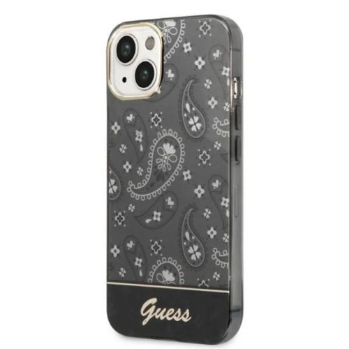 Guess GUHCP14MHGBNHK iPhone 14 Plus 6.7" fekete/fekete telefontok Bandana Paisley tok.