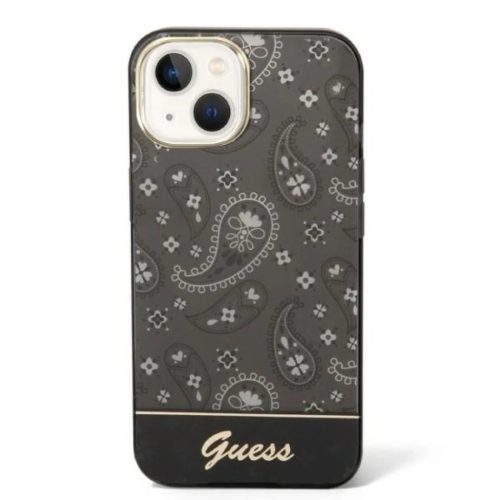 Guess GUHCP14MHGBNHK iPhone 14 Plus 6.7" fekete/fekete telefontok Bandana Paisley tok.