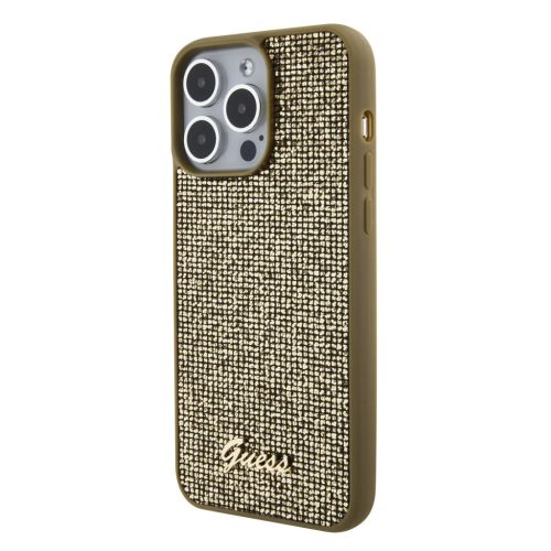 iPhone 15 Pro Max Guess PU Square Mirror Script Logo tok arany (GUHCP15XPMSDGSD)