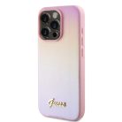 Guess PU bőrtok Iridescent Metal Script iPhone 15 Pro Max Pink tok