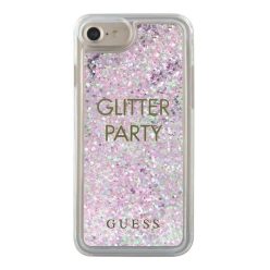 Guess Party Liquid Glitter tok iPhone 6/7/8/SE 2020 lila