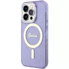 Guess GUHMP14XHCMCGU iPhone 14 Pro Max 6.7" lila/kemény tok Glitter Gold MagSafe